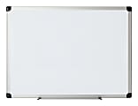 Office Depot® Brand Non-Magnetic Melamine Dry-Erase Whiteboard, 36" x 48", Aluminum Frame With Silver Finish