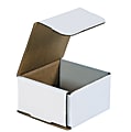 Partners Brand White Corrugated Mailers, 4 3/8" x 4 3/8" x 2 1/2", Pack Of 50 1 thumbnail image