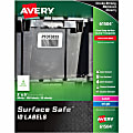 Avery® Surface Safe ID Labels - Removable Adhesive - 3" Width x 5" Length - Rectangle - Laser, Inkjet - White - Polyester - 4 / Sheet - 50 Total Sheets - 200 / Pack