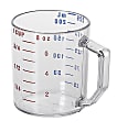 Cambro Camwear Measuring Cups, 8 Oz, Clear, Pack Of 12 Cups