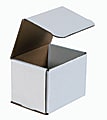 Partners Brand White Corrugated Mailers, 5" x 4" x 4", Pack Of 50