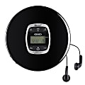 JENSEN Personal CD-60R-BT Portable Bluetooth CD Player With Digital FM Radio And Earbuds, 1-3/16”H x 5-9/16”W x 5-3/4”D, Black 1 thumbnail image
