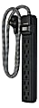 PowerGear Surge 6-Outlet Surge Protector, 3' Cord, Black, 38796