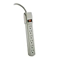Kensington® 6-Outlet Circuit Breaker/Power Strip, 4' Cord, Putty 1 thumbnail image