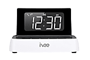 ivee Digital Voice-Activated Alarm Clock, White 1 thumbnail image