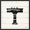Amanti Art Shiplap Bath II by Sue Schlabach Framed Canvas Wall Art Print, 16”H x 16”W, Black 1 thumbnail image