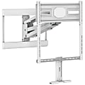Mount-It! Height-Adjustable Fireplace TV Mount With Spring Arm For Screen Sizes 43" To 70", 7-1/2”H x 19-1/4”W x 29-3/4”D, White