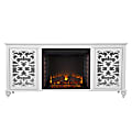 SEI Furniture Maldina Electric Fireplace, 26-1/2”H x 58”W x 15”D, White 1 thumbnail image