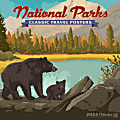 2024 Willow Creek Press Scenic Monthly Mini Wall Calendar, 7” x 7”, National Parks Art, January To December