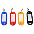 CARL Split Ring Key Tags - 3" Length x 3" Width - Ring Fastener - Plastic - Assorted - 20 / Pack 1 thumbnail image