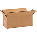 Partners Brand Long Corrugated Boxes, 10"L x 4"H x 4"W, Kraft, Pack Of 25