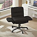 Bestier Ergonomic Velour Mid-Back Swivel Executive Task Chair, Black, Total Qty 1 1 thumbnail image