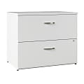 Bush Business Furniture Office In An Hour 35-11/16"W x 35-11/16"D Lateral 2-Drawer File Cabinet, Pure White, Standard Delivery 1 thumbnail image