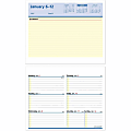 At-A-Glance Flip-A-Week Desk Calendar Refill - Weekly - 1 Year - January 2022 till December 2022 - 1 Week Double Page Layout - 5 5/8" x 7" Sheet Size - Desktop - Yellow, Blue, Red - 1 Each 1 thumbnail image