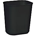 Rubbermaid® Fire-Resistant Wastebasket, 3.5 Gallons, 12 1/4" x 11 1/8" x 8 1/4", Black