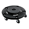 Rubbermaid® Brute® Twist-On/Off Round Dolly, Black 1 thumbnail image