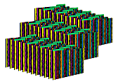 Barker Creek Tab File Folders, Letter Size, Neon Stripes, Pack Of 36 Folders