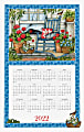 Willow Creek Press Towel Calendar, 17" x 27-1/2", Home Is Where The Heart Is, January To December 2022 1 thumbnail image