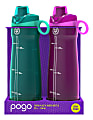 Pogo Tritan Chug Water Bottles, 32 Oz, Fuschia/Teal, Pack Of 2 Bottles 1 thumbnail image