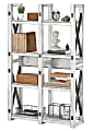 Ameriwood™ Home Wildwood 8-Shelf Bookcase/Room Divider, Distressed Whitewash