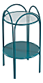 Sauder® Coral Cape Round Glass Side Table, 25-1/8" x 17", Teal 1 thumbnail image