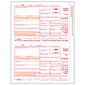 ComplyRight™ 1099-INT Tax Forms, 2-Up, Federal Copy A, Laser, 8-1/2" x 11", Pack Of 100 Forms