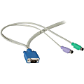 C2G 10ft 3-in-1 HD15 VGA MM + PS/2 MM KVM Cable