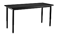 National Public Seating Heavy-Duty Steel Activity Table, 37-1/4"H x 30"W x 60"L, Black