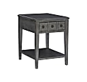 Powell Southam Side Table, 26"H x 20"W x 24"D, Gray