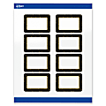 Avery® Printable Labels With Sure Feed® Technology, S00-ETH, Rectangle, 2" x 3", Glossy White With Preprinted Black/Gold Vein Border, Pack Of 80 1 thumbnail image