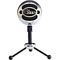 Blue Snowball USB Microphone - Brushed Aluminum - 2 capsule design - Mac and PC compatible - USB - 3 pickup options - 40Hz - 18kHz