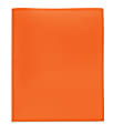 Office Depot® Brand School-Grade 2-Pocket Poly Folder, Letter Size, Orange