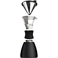 asobu Insulated Pour-over Coffee Maker (Black) - Coffee - Black, Silver - Stainless Steel, Borosilicate Glass Body