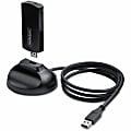 StarTech.com Wi-Fi 6E USB Adapter/Dongle, For Desktop/Laptop PC, Wireless NIC Up To 2402Mbps, WiFi 2.4/5/6GHz Network, 802.11ax - AX54005AUSBWIFI6E 1 thumbnail image
