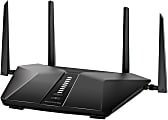Netgear® Nighthawk AX5 5-Stream AX4200 Wi-Fi Router, Black, RAX43-100NAS