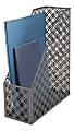 Realspace® Streya Cut-Metal Magazine File Holder, 12"H x 4"W x 9-7/8"D, Gray