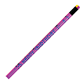 J.R. Moon Pencil Co. Pencils, 2.11 mm, #2 HB Lead, Happy Birthday, Neon Multicolor, Pack Of 144