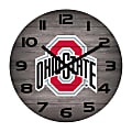 Imperial NCAA Weathered Wall Clock, 16”, Ohio State University