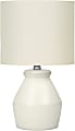Monarch Specialties Browning Table Lamp, 16-1/2"H, Cream Base/Ivory Shade
