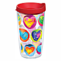 Tervis Hearts Tumbler With Lid, Multicolor, 16 Oz