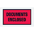 Tape Logic® Preprinted Packing List Envelopes, Documents Enclosed, 5 1/2" x 10", Red, Case Of 1,000 1 thumbnail image