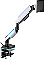 Mount-It! Heavy-Duty 49” Single Monitor Arm, Grayish White/Matte Black 1 thumbnail image