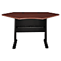 Bush Business Furniture Office Advantage Corner Desk 42"W, Hansen Cherry/Galaxy, Premium Installation