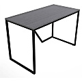 Lorell® SOHO 48"W Modern Writing Desk, Gray 1 thumbnail image