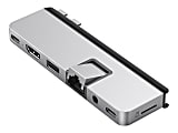 HyperDrive DUO Pro Docking Station, 4/10”H x 4-7/10”W x 1-1/2”D, Silver, HD575-Silver 1 thumbnail image