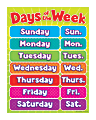 Scholastic Days Of The Week Chart