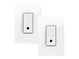 WeMo Smart Light Switch - Light switch - wireless - 802.11n - 2.4 Ghz (pack of 2) 1 thumbnail image