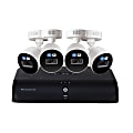 Lorex Fusion 4K 8.0-Megapixel 12-Camera-Capable 2TB DVR System With 4 Wired Smart Deterrence CVI Cameras, White 1 thumbnail image