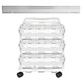 Deflecto Stackable Caddy Organizer, 6-1/2"H x 14"W x 10-1/2"D, Clear