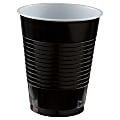 Amscan Plastic Cups, 18 Oz, Black, Set Of 150 Cups